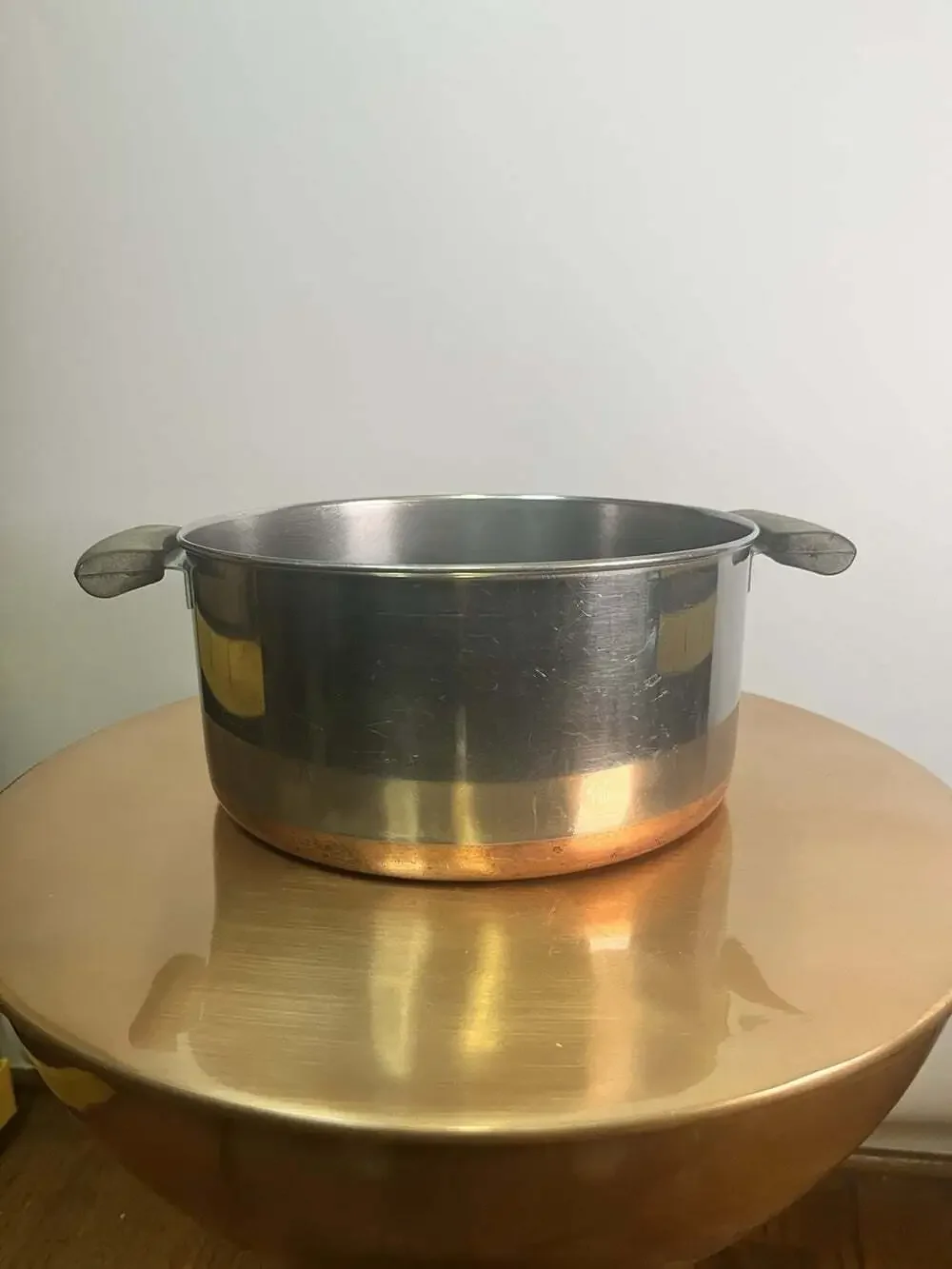 Vtg Revere Ware Riverside CA 1801 Copper Stock Pot Pre 1962 Process Patent